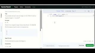 Loops Problem Solution Hackerrank Python Solutions in Hindi Tutorial for Python Beginners