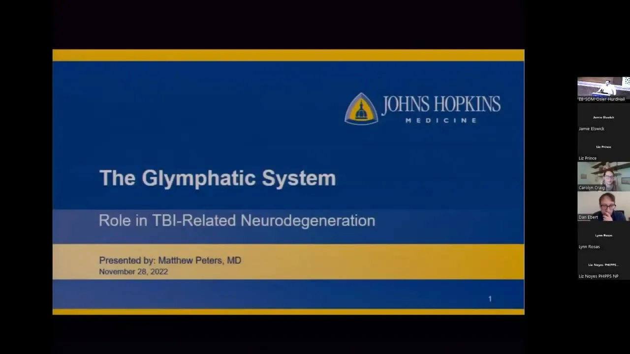 Johns Hopkins Psychiatry Grand Rounds - Matthew Peters, M.D.