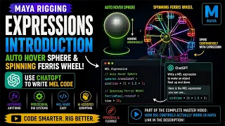 Maya Expressions Explained Using ChatGPT to Write MEL Code