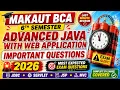 MAKAUT BCA 6th Semester Advanced Java with Web Application Important Questions 2026 Most Expected