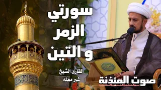 صوت المئذنة من العتبة العلوية المقدسة القارئ الشيخ شبر معله سورتي الزمر والتين 