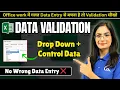 Excel Data Validation Full Tutorial Drop Down List Error Alert Hindi Computer with Kritika