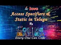Java Access Specifiers Static in telugu with Animation from coding maxima with animations java