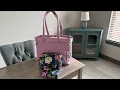Vera Bradley Ultralight Ultimate Travel Tote in Light Dusky Plum The Bradley Cosmetic 2 sizes