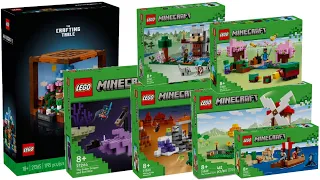 All LEGO Minecraft Summer sets 2024 Compilation/Collection Speed Build