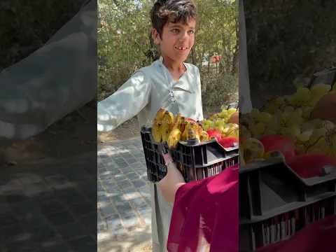 I found this kid staring at food but can’t buy it so we surprised him