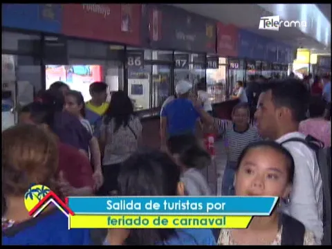 Salida de turistas por feriado de carnaval