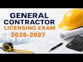 General Contractor Practice Test 2026-2027 General Contractor Licensing Exam 2026-2027
