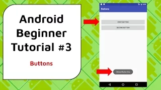 Android Beginner Tutorial - Buttons click buttons to execute actions