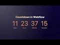 Easy Countdown Timer in Webflow