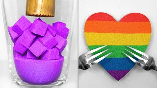 Very Satisfying and Relaxing Compilation 377 Kinetic Sand ASMR