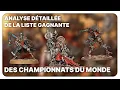 Analyse complète de la liste gagnante des Championnats du Monde