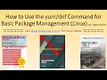 How to Use the Yum Command for Basic Package Management