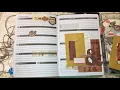 Creative journaling vintage layout in my cleverfox planner