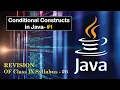 Conditional Constructs in Java ICSE Class 10 Part 1