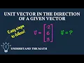 How to Find a Unit Vector in the Direction of a Given Vector