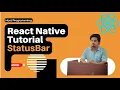 React Native Tutorial for Beginners in Hindi StatusBar