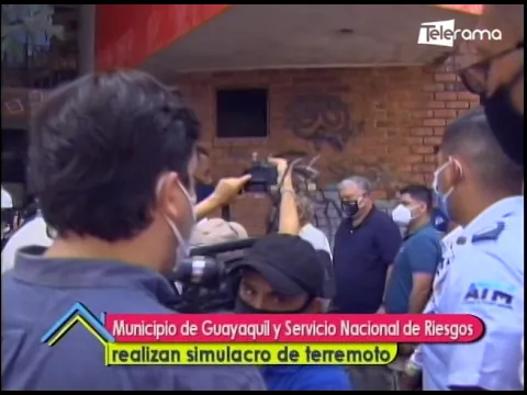 Municipio de Guayaquil y Servicio Nacional de Riesgos realizan simulacro de terremoto