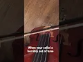 Only cello players would understand this Your C string out of tune be like