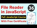File Reader in JavaScript