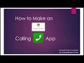 How to Make an Android Studio Calling App