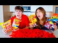 Download Lagu LAST TO STOP EATING HOT CHIPS WINS