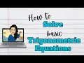 Solve Basic Trigonometry Equations