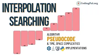 Interpolation Searching Algorithm Pseudocode Time Space Complexities Searching Algorithm CodingPal