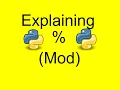 Mod Operator in Python going through an exercise for mod