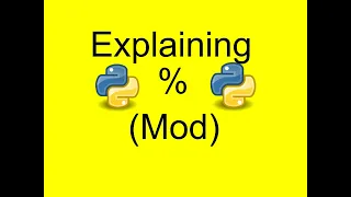 Mod Operator in Python going through an exercise for mod