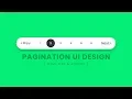 Pagination UI Design Using Html CSS and jQuery next Prev