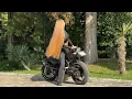 Lagu MsRapunzel | Blonde Rapunzel models her silky straight long hair on super bike