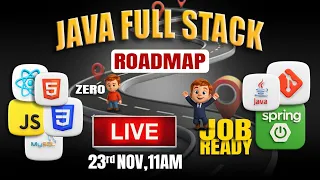 Zero to Job Ready Java Full Stack Roadmap Live Training Session 2025