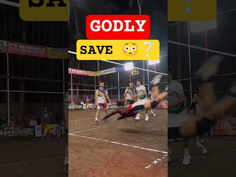 COOLEST SAVE EVER 🤯💯 #volleyball #shorts