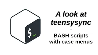 A look at teensysync BASH scripts with case menus