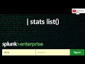 stats list vs stats count by