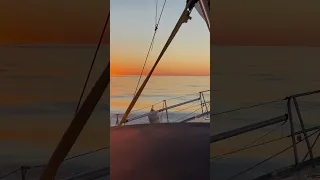 Sun is now setting as we pass the island of Lionosa. Got a bit of phone signal.