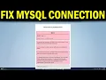 How To Fix Xampp phpMyAdmin MySQL Said Cannot Connect Invalid Settings Error