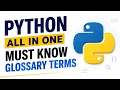 Python Must-Know Glossary Terms Python All-in-One Course uCertify