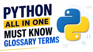 Python Must-Know Glossary Terms Python All-in-One Course uCertify