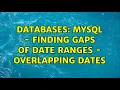 Databases MySQL - Finding Gaps of Date Ranges