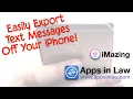 iMazing - The Amazingly Easy Way To Export Text Messages Off Your iPhone Backup File Transfer