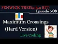 Maximum Crossings Hard Version Codeforces Dry Run Fenwick Tree BIT Episode 8