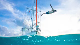 We sailed into a SWIMMING POOL! Sailing Vessel Delos Ep.246