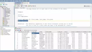 Lesson 1 Retrieving Data Using the SQL SELECT Statement