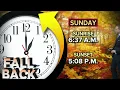 Fall Back How time change affects sunrise and sunset times
