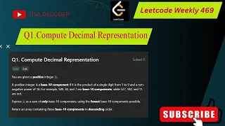 Weekly Contest 469 Q1 Compute Decimal Representation
