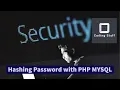 password - hash PHP MYSQL Secure Signup Password