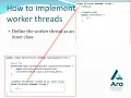 DE6412 Android Programming 9 - UI Thread and Worker Threads