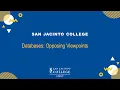 Databases Opposing Viewpoints